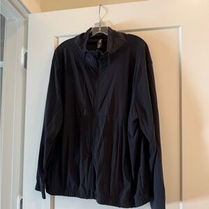 Kirkland Signature Black Women's Hooded Windbreaker